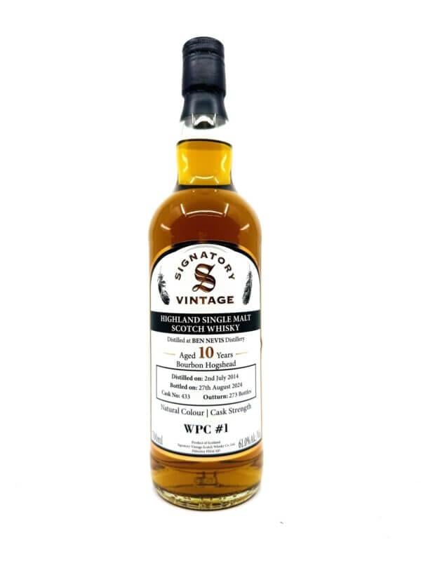 Signatory 10 years Old 2014 Ben Nevis Highland Single Malt Scotch Whisky WPC #1